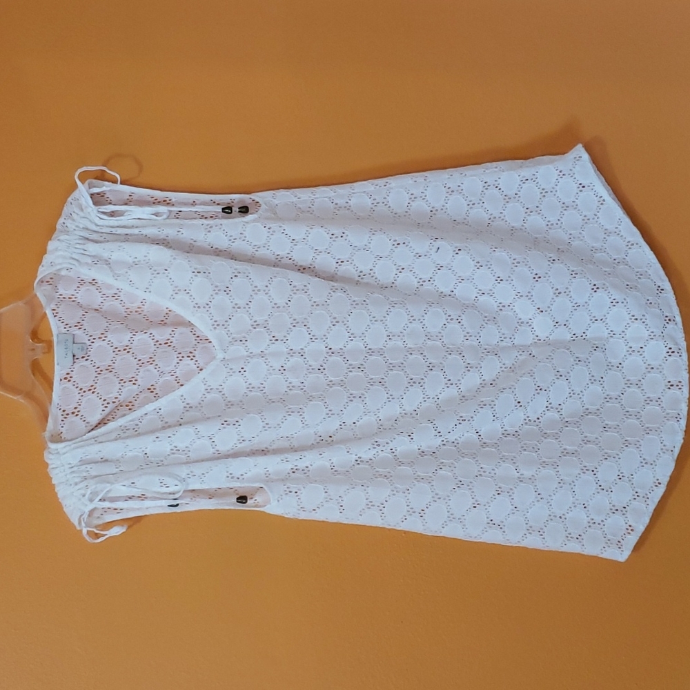 Talbots White Lace Swim Coverup - Picture 2 of 7